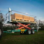 Scherenhubbühne als Hebebühne für Obstbau Tandem