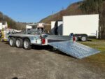 Tieflader Saris Magnum S MG 400 182 3500 3 - 4 Meter Baumaschinenanhänger Tridem – Bild 6