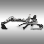 Jansen Minibagger MB-360° Benzin Schreitbagger inkl. 20cm Löffel 360° Drehkranz