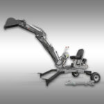 Jansen Minibagger MB-360° Benzin Schreitbagger inkl. 20cm Löffel 360° Drehkranz – Bild 6