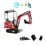 HZC Power Minibagger EBKB810K, Benzin, Elektro