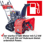 Hecht 9666 Benzin Schneefräse – Bild 3