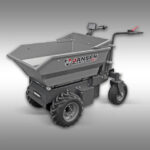 Jansen Motorschubkarre MSK-500 pro, 1000 Watt Elektromotor, Minidumper – Bild 2