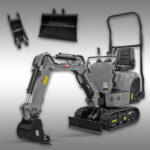 Minibagger Jansen MB-800, Kompaktbagger, Benzin, Komplett-Set – Bild 6